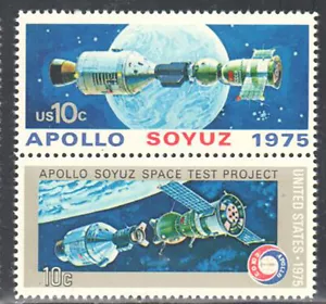 SC#1569 - 1570a - 10c Apollo Soyuz Space Issue Se-Tenant Pair MNH #1 - Picture 1 of 1