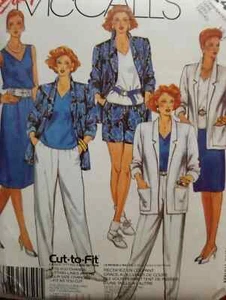 UC Easy Mccalls 2412 Vintage Jacket Pants top Skirt Sewing Pattern 12 14 16 - Picture 1 of 2