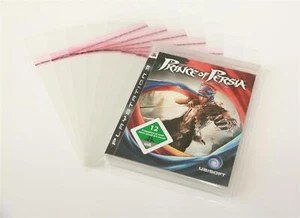 100 St Coperture Protettive per PLAYSTATION 3 Box Chiudibile Con Patta Limpido - Foto 1 di 7