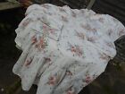 Vintage Bedspread with Matching Bedding Sheets & Pillowcases Floral Pattern 1970