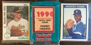 1990 Cal League SALINAS SPURS (CO-OP)  Minor League Complete  Team Set E5022419 - Picture 1 of 2