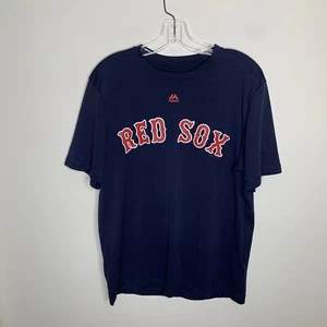 Majestic Herren M blau MLB Boston Red Sox #4 Evolution Tee Kurzarm Shirt - Bild 1 von 6