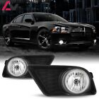 2011-2014 For Dodge Charger Clear Lens Pair Fog Lights Lamps+Wiring+Switch Kit Dodge Charger