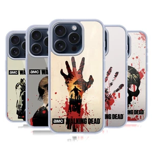 OFFICIAL AMC THE WALKING DEAD SILHOUETTES SOFT GEL CASE FOR APPLE iPHONE PHONES - Picture 1 of 15