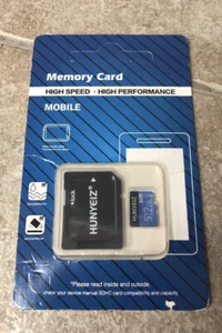 HUNYEIZ 512GB Micro SD Card U3 SDXC High Speed MicroSD Memory Card - Picture 1 of 2