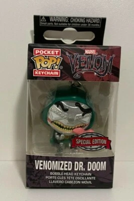 Venomized Dr. Doom Metallic Pocket Pop Keychain Foto 1 de 2