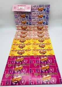 Biglietti Starburst Candy San Valentino 2011 Wrigley 25 carte - Foto 1 di 6