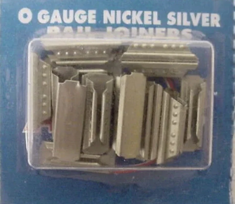 ATLAS O 3-RAIL NICKEL SILVER RAIL JOINERS 6091! O SCALE O GAUGE TRACK PACK OF 16 - Image 1 of 1