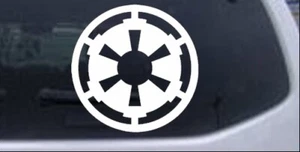 Star Wars Galactic Empire Car Truck Window Laptop Decal Sticker White 3X3 - Picture 1 of 1