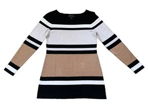 INC International Concept Women Crewneck Striped Sweater Size P/S - Picture 1 of 1