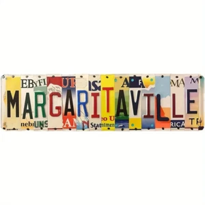 🦜 Jimmy Buffett Margaritaville 16" x 4 Metal Wall Art Sign 🦜 - Picture 1 of 3