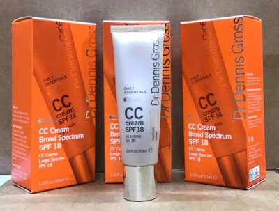 3x Dr. Dennis Gross CC Cream Broad Spectrum SPF 18 Daily Skin Care 1.0oz - Image 1 of 4