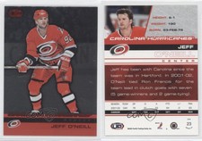 2002-03 Pacific Heads Up Red Missing Serial Number Jeff O'Neill #23