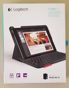 Logitech 920-006912 Type+ Case with Integrated Keyboard for iPad Air 2 Black - Picture 1 of 12