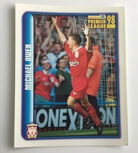 Merlin Premier League 98 Michael Owen #256 Liverpool Rookie Action Sticker - Bild 1 von 3