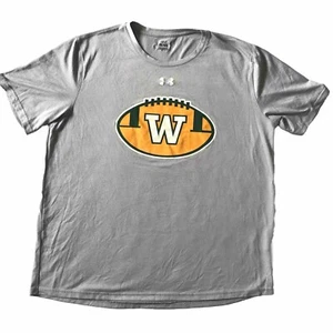 T-shirt technique UNDER ARMOUR Western Oklahoma State Pioneers homme L gris S/S excellent état - Photo 1/8