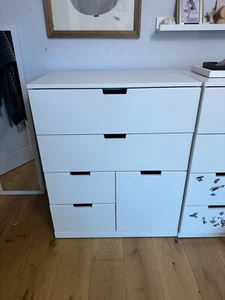 ikea nordli chest of drawers white 80cm - Picture 1 of 2