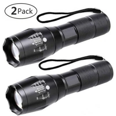 Super Bright Tactical Military LED Flashlight flash light 2000 Lumen 10000 LUX! - Image 1 of 4