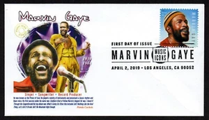USA, SCOTT # 5371, PANDA FDC COVER - MUSIC ICON MARVIN GAYE, SINGER, YEAR 2018 - Picture 1 of 1
