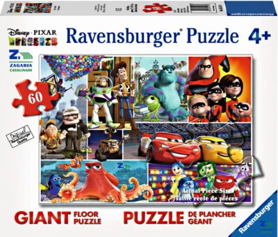 RAVENSBURGER PUZZLE PER BAMBINI 60 PEZZI AMICI PIXAR GIANT FLOOR  - Immagine 1 di 2