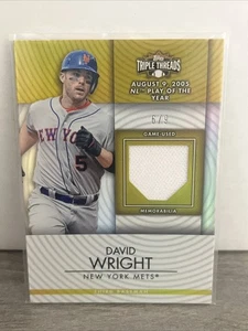 2012 Topps Triple Threads - Unity Relics David Wright #TTUR-47 Gold /9 (MEM) - Picture 1 of 2