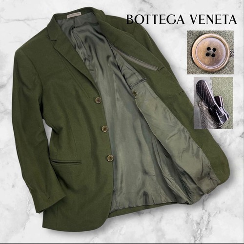 Giacca sartoriale lana Bottega Veneta 3B verde oliva kaki formale taglia 46