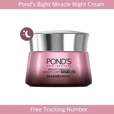 Pond’s Bright Miracle Night Cream 45g Niasorcinol Fade Dark Spots Brightening - Image 1 of 4