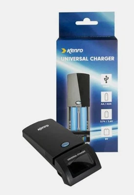 Kenro Universal ALL Li-ion, NiMH, AA, AAA & 18650 Battery Charger USB-C #KNCH03 - Image 1 of 4