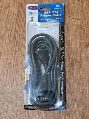 Belkin IEEE I 284 Printer Cable Pro Series  15' 4.6m PC Compatible - Image 1 of 2