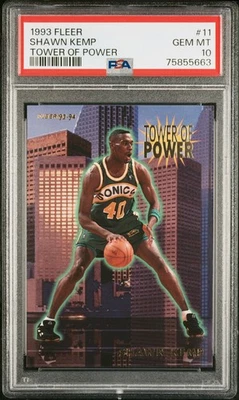 1993 FLEER TOWER OF POWER #11 SHAWN KEMP PSA 10 - Image 1 of 2