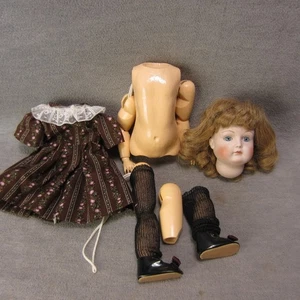 Vintage Bisque Head Artist Doll RESTRING by MK Brouse Comp Body - Picture 1 of 8