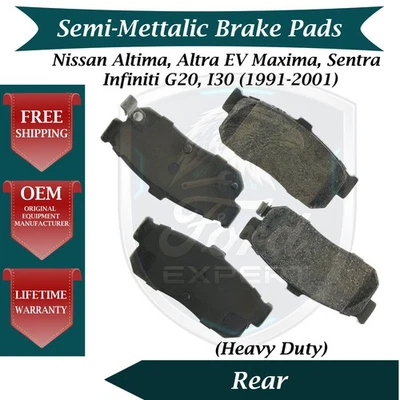 Kit de pastillas de freno cerámicas traseras premium OE para Nissan Infiniti 1993-2001 9 años de garantía Foto 1 de 4