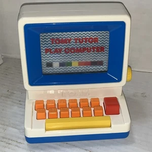 1985 Tomy Tutor Spielcomputer Vintage 1980er Educational Keyboard Lernen DEFEKT - Bild 1 von 15