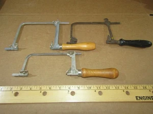 lot 3 hacksaws jeweler watchmaker carpentry eclipse mascot (no blades) - Picture 1 of 3