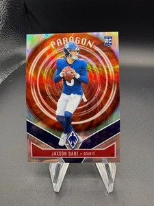 Phoenix Jaxson Dart RC 2025 Paragon Holo #4 New York Giants novato - Imagen 1 de 2