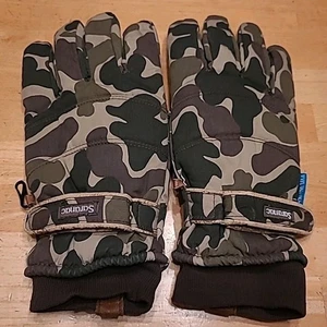 Vintage Saranac Men's Thinsulate Moisture Lock Duck Camo Gloves Sz XL - Picture 1 of 16