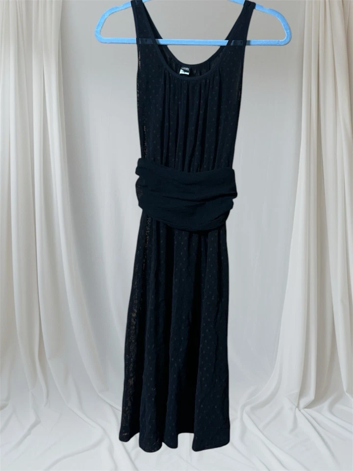 复古 Only Hearts Helena Stuart NYC 女式蕾丝花卉内衣连衣裙透明 XS/S — 第 1/4 张图片