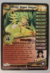 DBZ CCG BROLY SUPER SAIYAN LV3 BUU SAGA BROLY SUBCONJUNTO HOLO FOIL PROMOCIÓN LIMITADA - Imagen 1 de 3