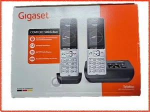 Gigaset Comfort 500HX Duo DECT Cordless Phones Set of 2 Extension Silver - Picture 1 of 2