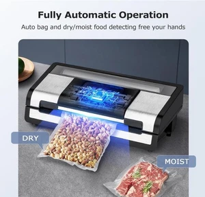 FRESKO Vakuumierer, Automatische Vakuumiergerät mit Cutter und Profi- Rollen - Picture 1 of 8
