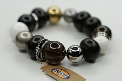 FOSSIL Damenarmband Armkette Armband JF85479 Edelstahl Kugeln bettel style NEU - Bild 1 von 3