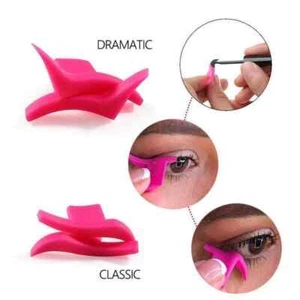 Timbro classico occhio di gatto eyeliner timbro strumento facile da trucco kit pennello strumento - Foto 1 di 4
