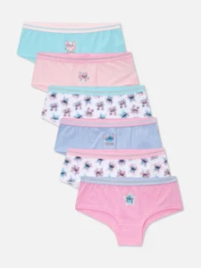 Disney's Lilo & Stitch Stitch Cotton Shorts Knickers Underwear 6 Pack - Picture 1 of 2