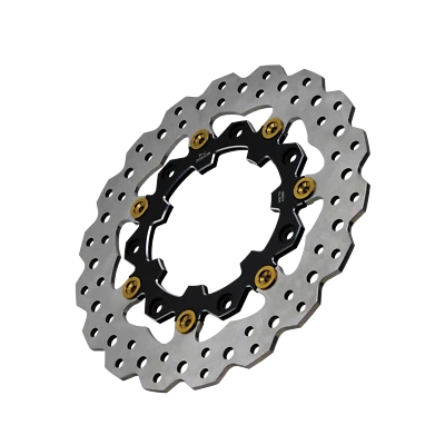 11.8" Black Gold Front Brake Rotor for Harley 09-later Touring FLTRX FLTRK FLTRU - Image 1 of 4