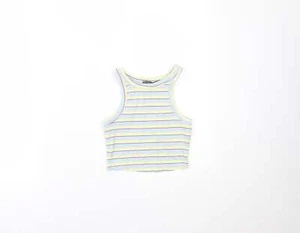Primark Womens Cotton Blend Cropped Tank Size XS - Picture 1 of 12