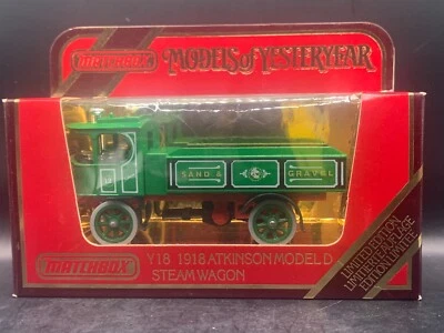 Matchbox Yesteryear Y-18 1918 Atkinson Model 'D' Steam Wagon - Image 1 of 2