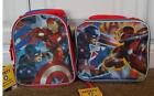 Sacs à lunch deux garçons filles jeunesse Marvel Captain America et Ironman boîtes fourre-tout neuf avec étiquettes