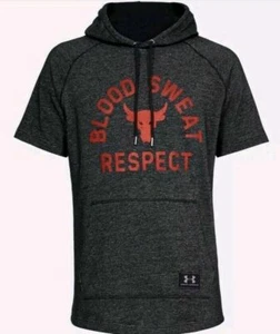 Under Armour Project Blood Sweat Respect Mens Hoodie Gray Size Medium - Picture 1 of 8