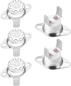 Temperature Control Switch ,5pack Thermostat , 190°C 10A Normally Closed NC 5pcs - Picture 1 of 4