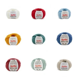 Katia - MERINO 100% - Wolle - 46 Farben - 50g - LL 102m - (11,40€/100g)